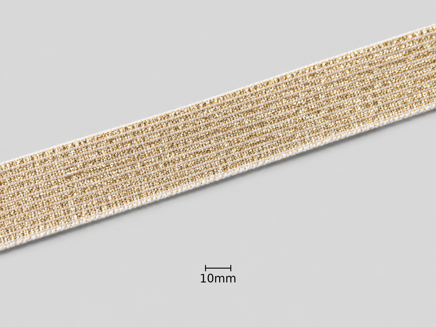 Elastic tape Polyester Crochet / knit Metal yarn
