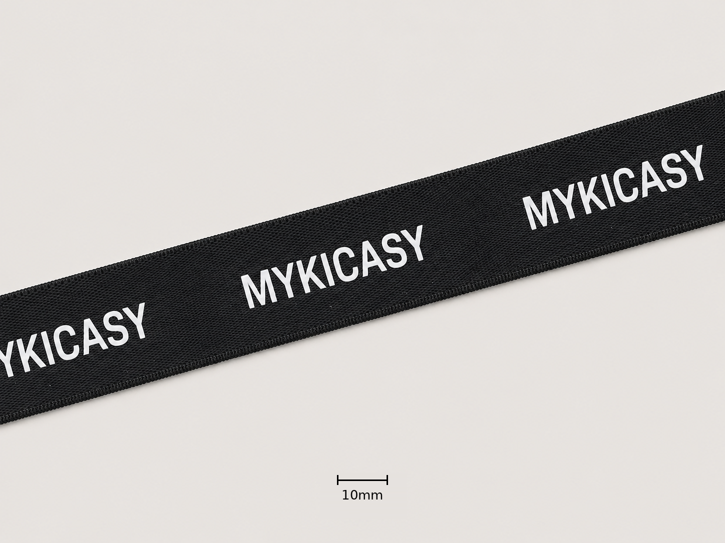 Elastic tape Polyester Woven Silicone print