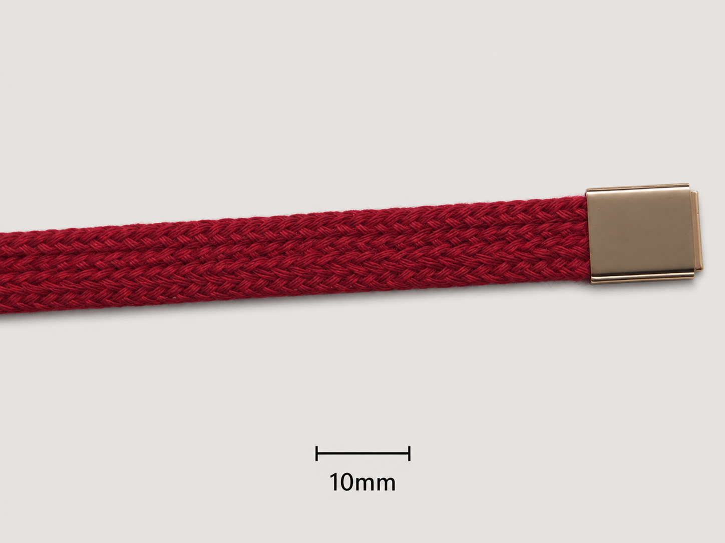 Flat rope Polyester Braided Metal tip