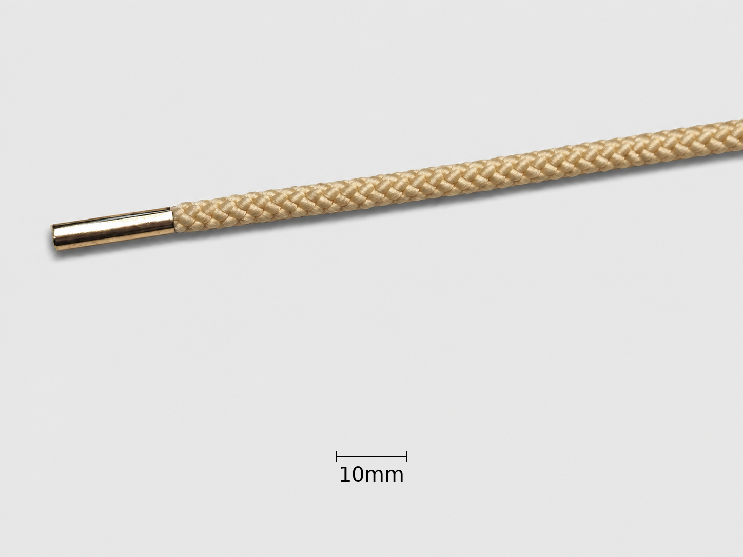 Round cord Polyester Braided Metal tip